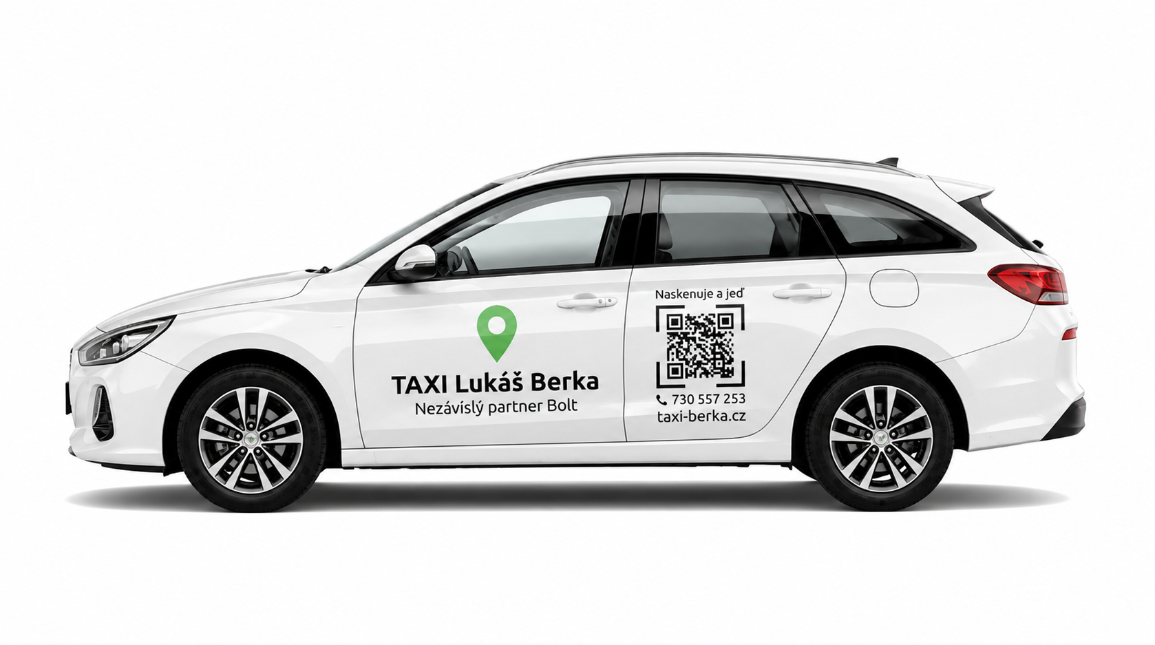Doprava zajištěna osobním vozem Hyndai I30 Combi